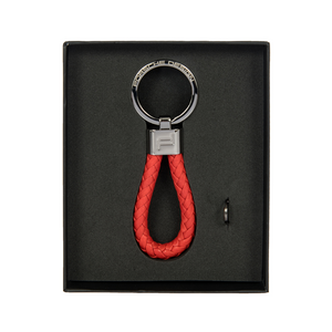 Porsche Design Keyring Leather Cord Portocaliu - Breloc din Piele