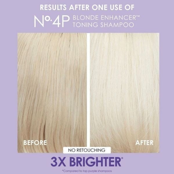 Olaplex No.4P Blonde Enhancer Toning Shampoo 250ml - Sampon Tratament Pentru Par Blond