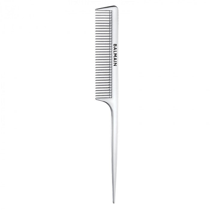 Balmain Silver Tail Comb Pieptene Tail Argintiu - Beauty Lounge