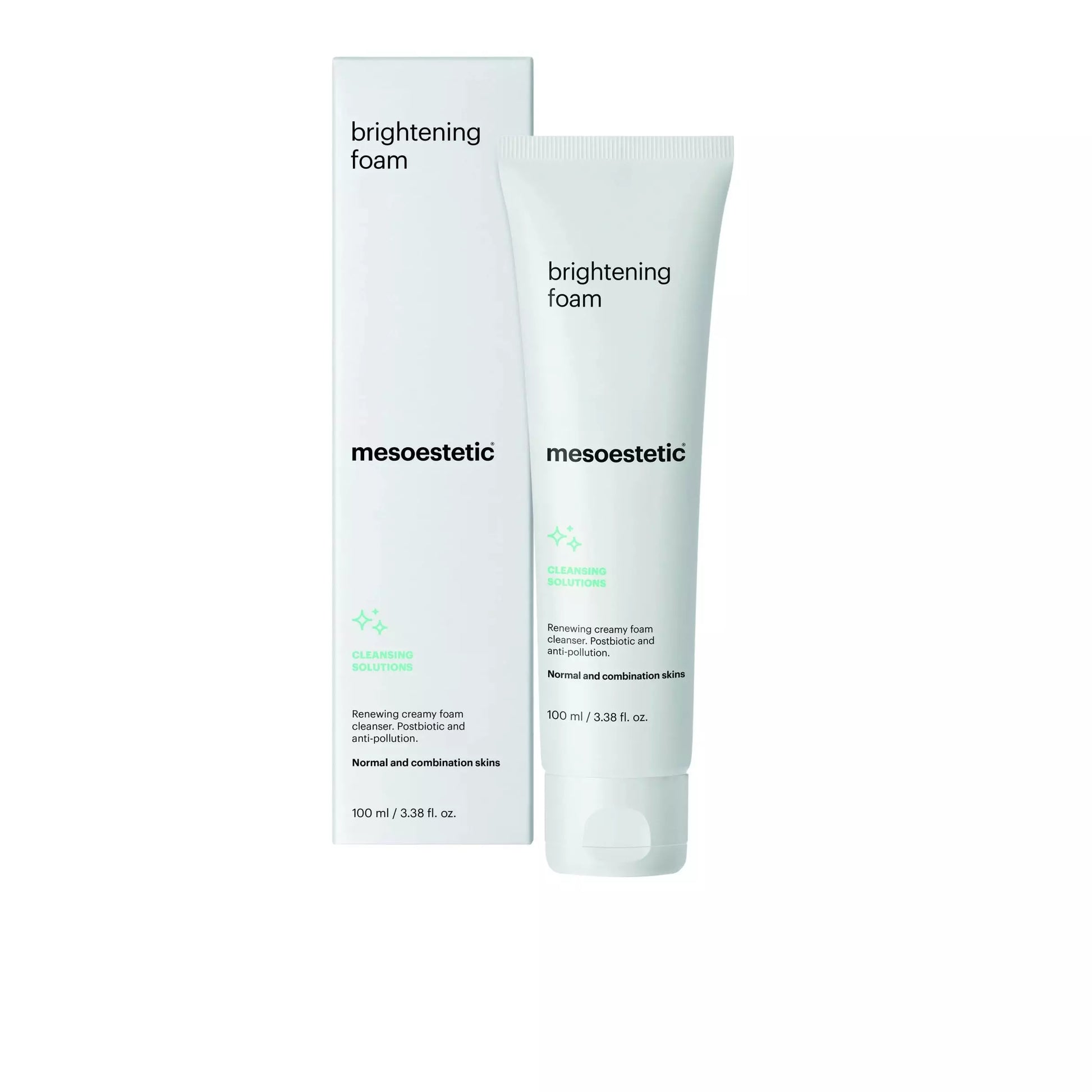Mesoestetic Brightening Foam Gel Cream Demachiant Ten Normal si Mixt 100ml - Beauty Lounge