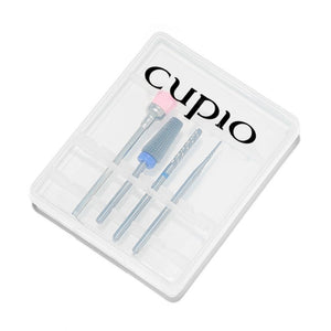 Cupio Set Capete de Freza Carbid 204 - Pentru Cuticule