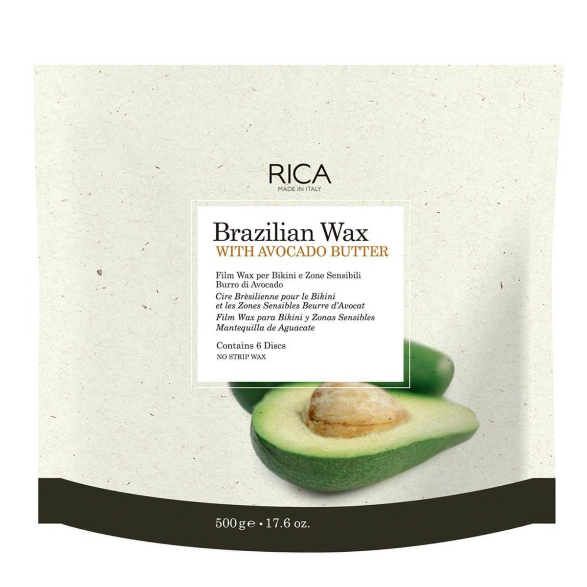 Rica Brazilian Wax With Avocado Butter Discs - Discuri Ceara Epilatoare 500g - Beauty Lounge