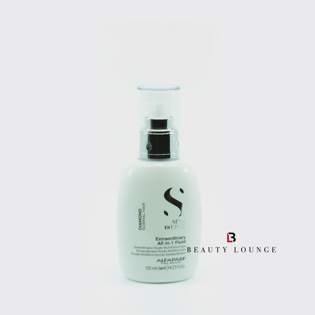 Încarcă video: Alfaparf Milano Diamond Leave-In Fluid Allin1 125ml - Fluid de Stralucire Fara Clatire