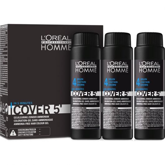 L'Oreal Professionnel Homme Cover 5' Saten Nr.4 3X50Ml