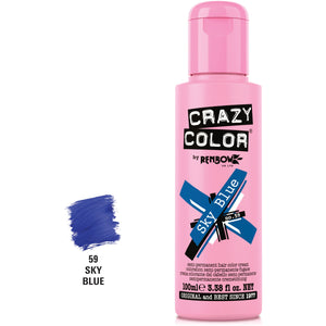 Crazy Color 59 Sky Blue Vopsea Semipermanenta 100ml