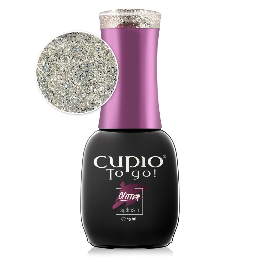 Cupio Oja Semipermanenta To Go! Glitter Splash - Luminosity