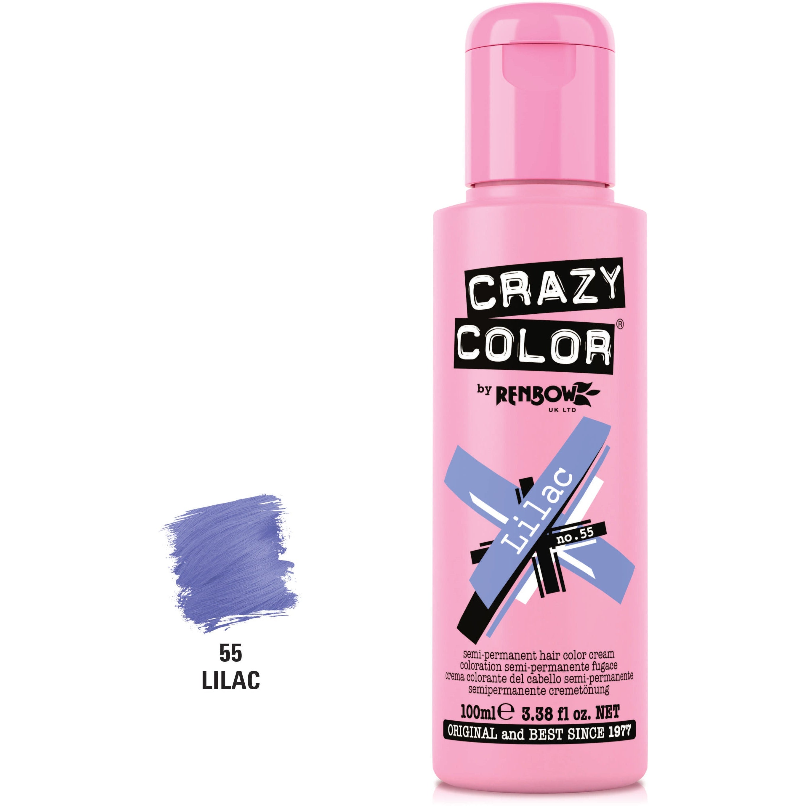 Crazy Color 55 Lilac Vopsea Semipermanenta 100ml - Beauty Lounge