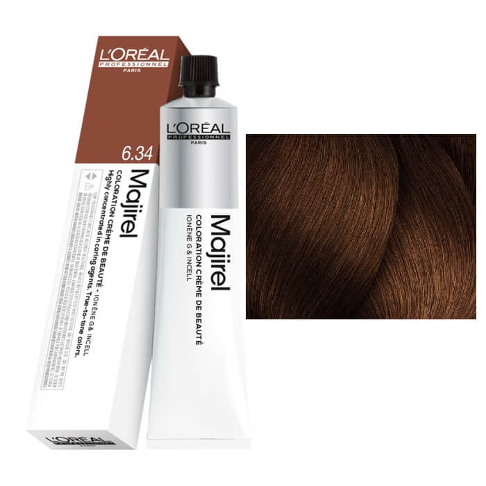 L'Oreal Professionnel Majirel 6.34 Blond Inchis Auriu Aramiu 50ml Vopsea de Par