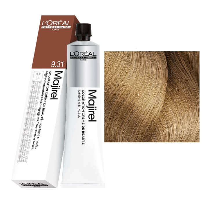 L'Oreal Professionnel Majirel 9.31 Blond Foarte Deschis Auriu Cenusiu 50ml Vopsea de Par