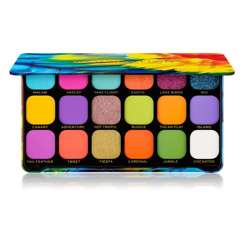 Makeup Revolution Forever Flawless Bird of Paradise - Paleta Fard de Ochi