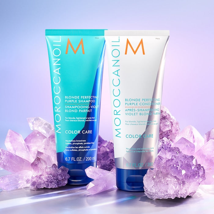Moroccanoil Blonde Perfecting Purple Conditioner 1000ml - Balsam cu Pigment Violet - Beauty Lounge