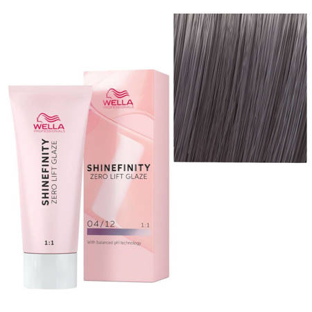 Wella Professionals Shinefinity Zero Lift Glaze, 04/12 Cool Chia - Vopsea Demipermanenta 60ml