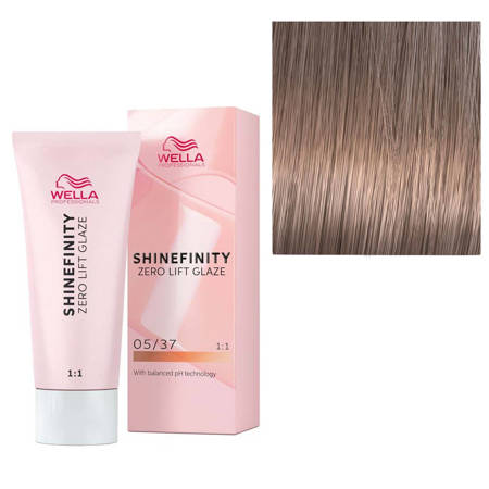 Wella Professionals Shinefinity Zero Lift Glaze, 05/37 Caramel Espresso - Vopsea Demipermanenta 60ml