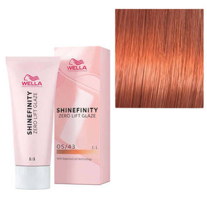 Wella Professionals Shinefinity Zero Lift Glaze, 05/43 Hot Chili - Vopsea Demipermanenta 60ml