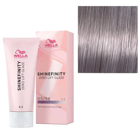 Wella Professionals Shinefinity Zero Lift Glaze, 05/98 Steel Orchid - Vopsea Demipermanenta 60ml
