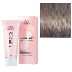 Wella Professionals Shinefinity Zero Lift Glaze, 06/71 Frosted Chestnut - Vopsea Demipermanenta 60ml