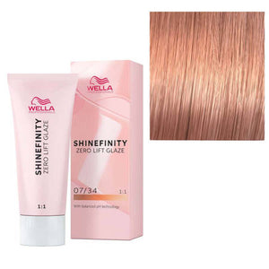 Wella Professionals Shinefinity Zero Lift Glaze, 07/34 Paprika Spice- Vopsea Demipermanenta 60ml