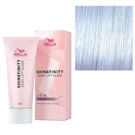 Wella Professionals Shinefinity Zero Lift Glaze, 08/8 Blue Pearl - Vopsea Demipermanenta 60ml