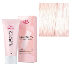 Wella Professionals Shinefinity Zero Lift Glaze, 09/05 Silk Blush - Vopsea Demipermanenta 60ml