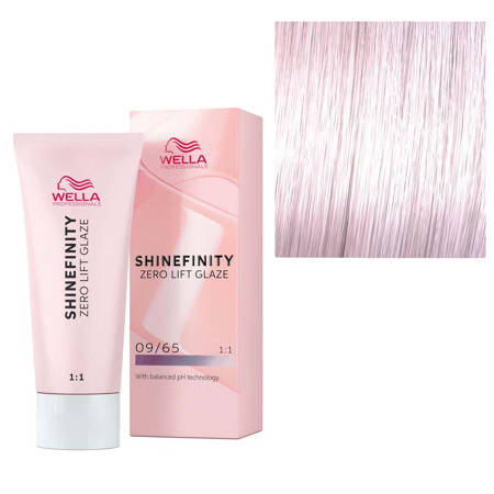 Wella Professionals Shinefinity Zero Lift Glaze, 09/65 Pink Shimmer - Vopsea Demipermanenta 60ml - Beauty Lounge