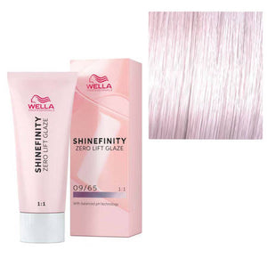 Wella Professionals Shinefinity Zero Lift Glaze, 09/65 Pink Shimmer - Vopsea Demipermanenta 60ml