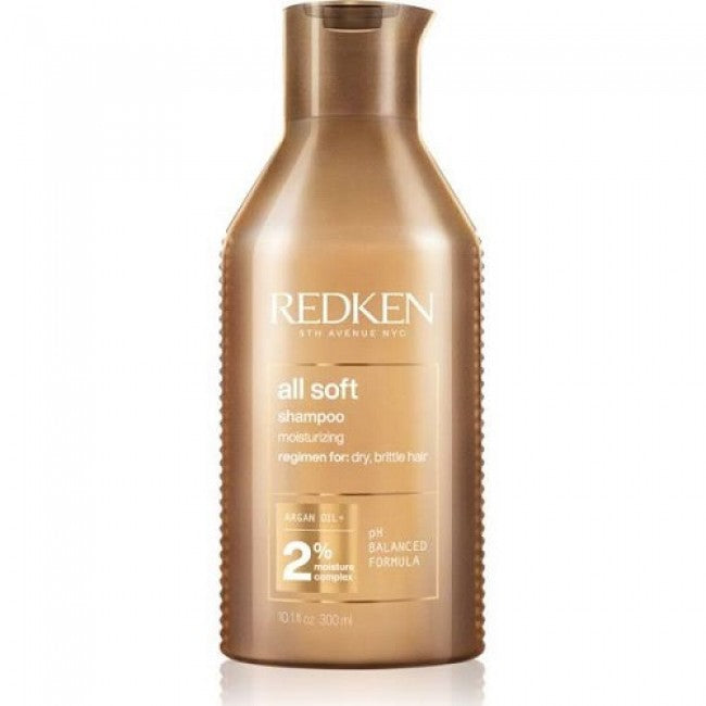 Redken All Soft - Sampon cu Ulei de Argan Pentru Parul Uscat 300ml - Beauty Lounge