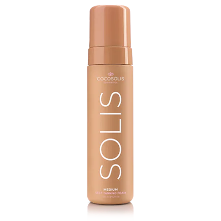 Cocosolis Solis Self Tanning Medium Foam - Spuma Naturala Autobronzanta Bronz Mediu 200ml