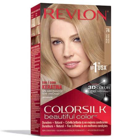 Revlon Colorsilk 74 Medium Blonde - Vopsea Permanenta