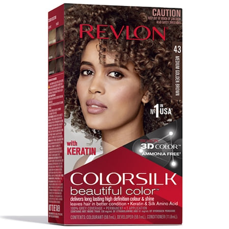 Revlon Colorsilk 43 Medium Gold Brown - Vopsea Permanenta