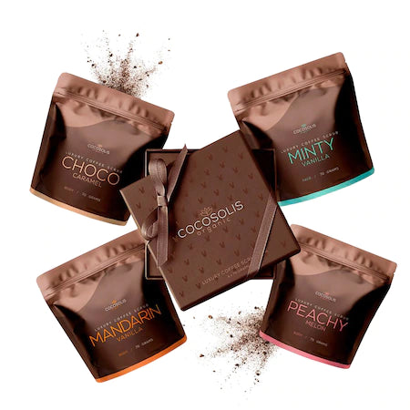 Cocosolis Luxury Coffee Scrub Box - Cutie de Lux cu Scruburi Naturale 4buc