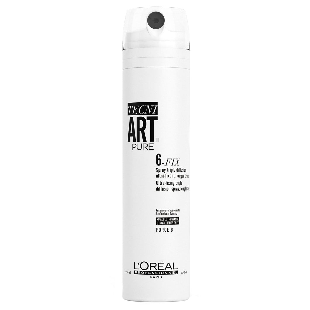 L'Oreal Professionnel Tecni Art 6 Fix Spray Fixativ Cu Difuzie Tripla De Fixare 250ml