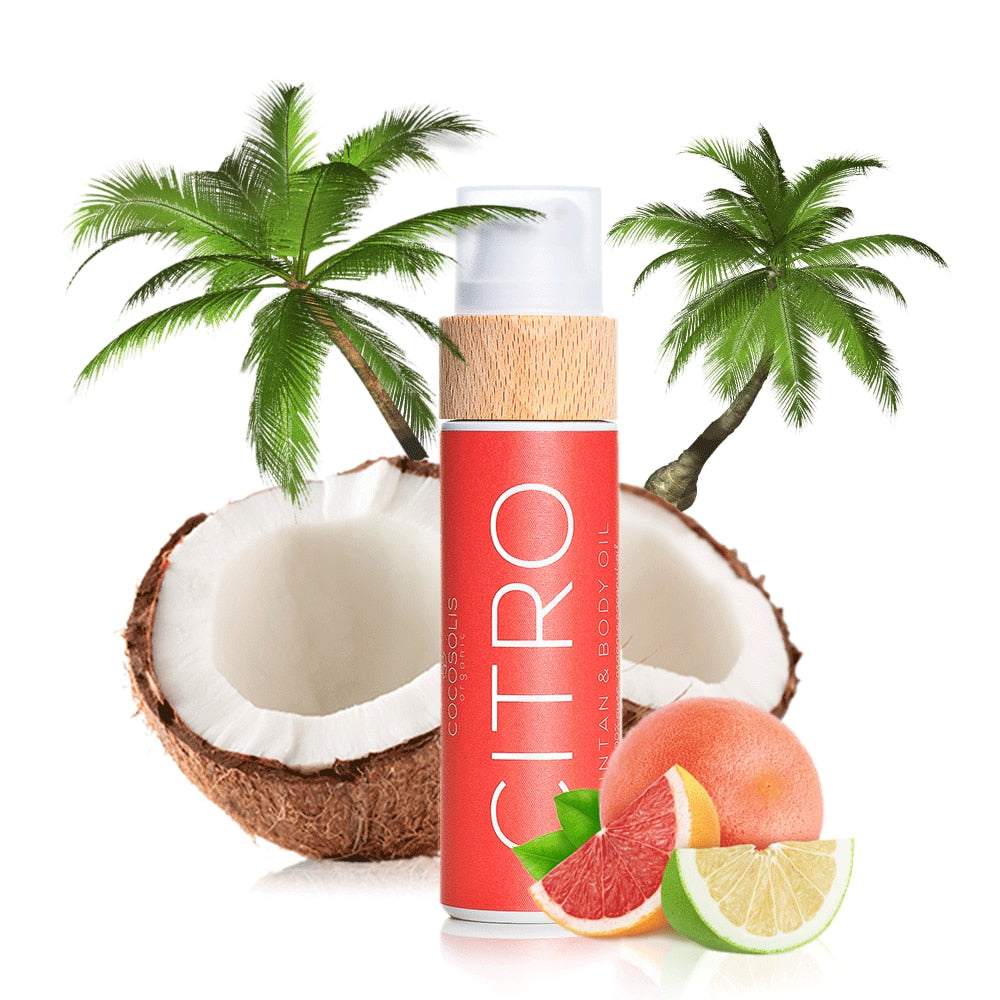 Cocosolis Citro Suntan & Body Oil - Ulei pentru Ingrijire si Bronzare Fara Factor de Protectie 110ml