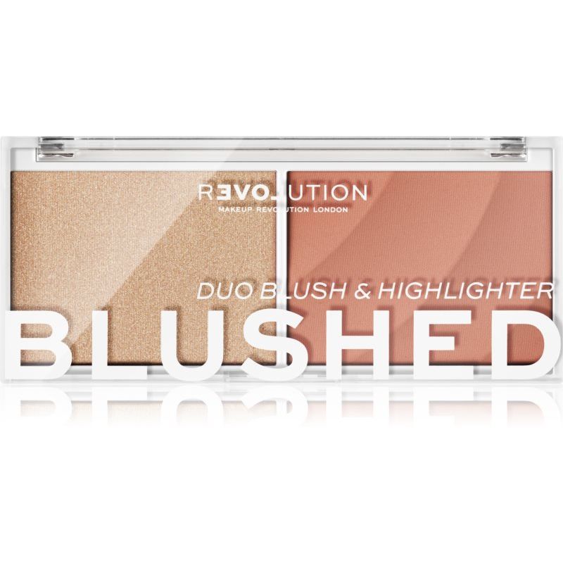 Makeup Revolution Relove Colour Play Blushed Duo Sweet - Blush Iluminator