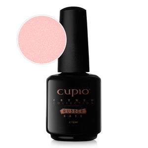 Cupio Rubber Base French Collection - Blush Shimmer Gold 15ml