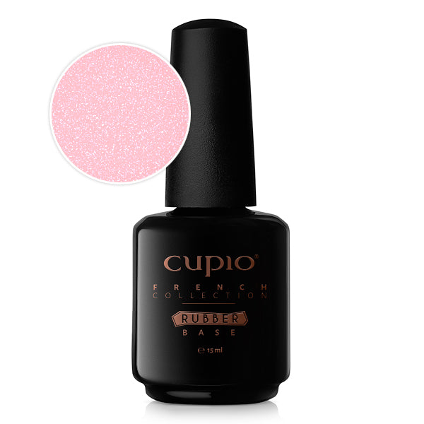 Cupio Rubber Base French Collection - Blush Shimmer White 15ml