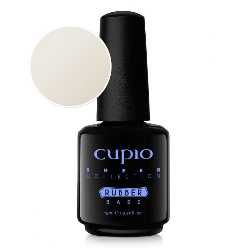 Cupio Rubber Base Sheer Collection - Coconut Milk 15ml