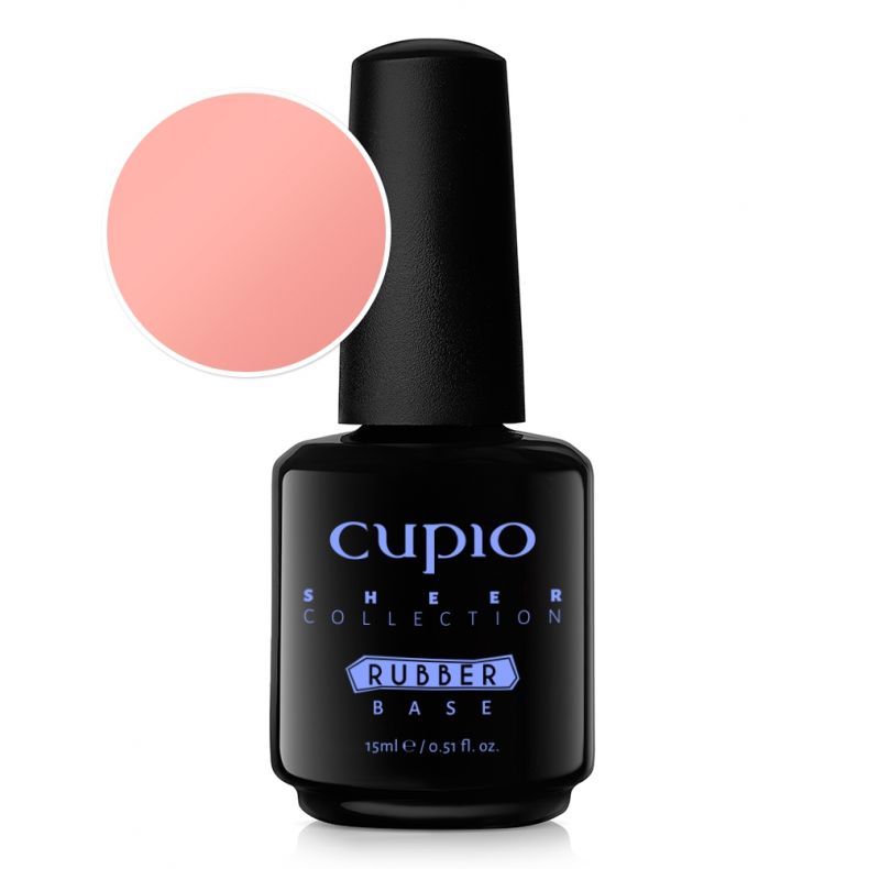 Cupio Rubber Base Sheer Collection - Sweet Apricot 15ml