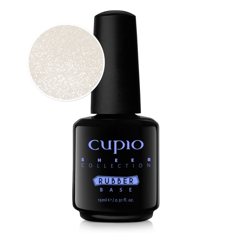 Cupio Rubber Base Sheer Collection - White Lace 15ml
