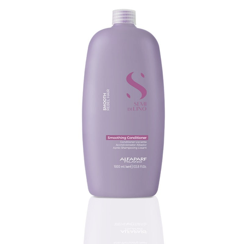 Alfaparf Milano Semi Di Lino Smoothing Conditioner- Balsam pentru Netezire 1000ml - Beauty Lounge