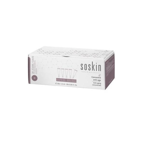 Soskin Collagen + Centella Asiatica Concentrate 20*1.5ml - Fiole Pentru Ten Matur Si Lipsit De Vitalitate