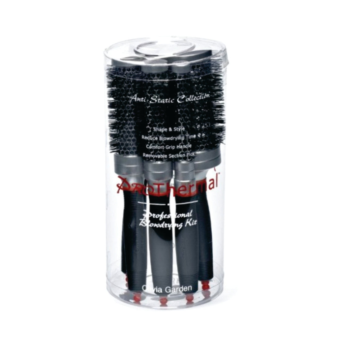 Olivia Garden Set Pro Thermal 5 Perii (15mm 25mm 35mm 45mm 55mm) - Beauty Lounge