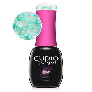 Cupio Oja Semipermanenta To Go! Glitter Splash - Aqua Glam 15ml