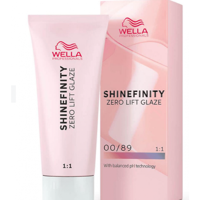 Wella Professionals Shinefinity Zero Lift Glaze, 00/89 Blue Booster - Vopsea Demi-permanenta 60ml - Beauty Lounge
