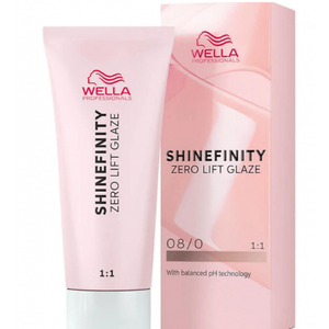 Wella Professionals Shinefinity Zero Lift Glaze, 08/0 Natural Latte - Vopsea Demipermanenta 60ml
