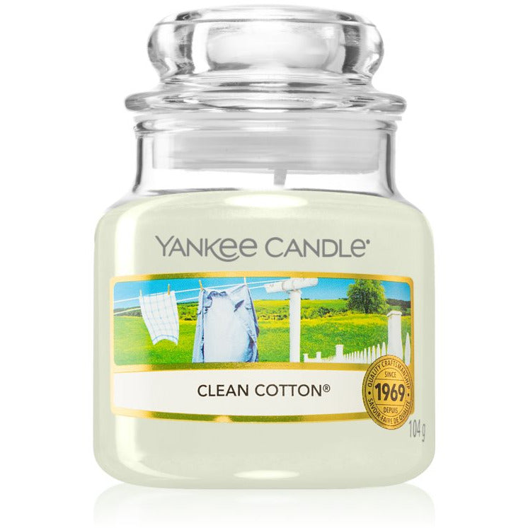 Yankee Candle Clean Cotton - Lumanare Parfumata 104g - Beauty Lounge